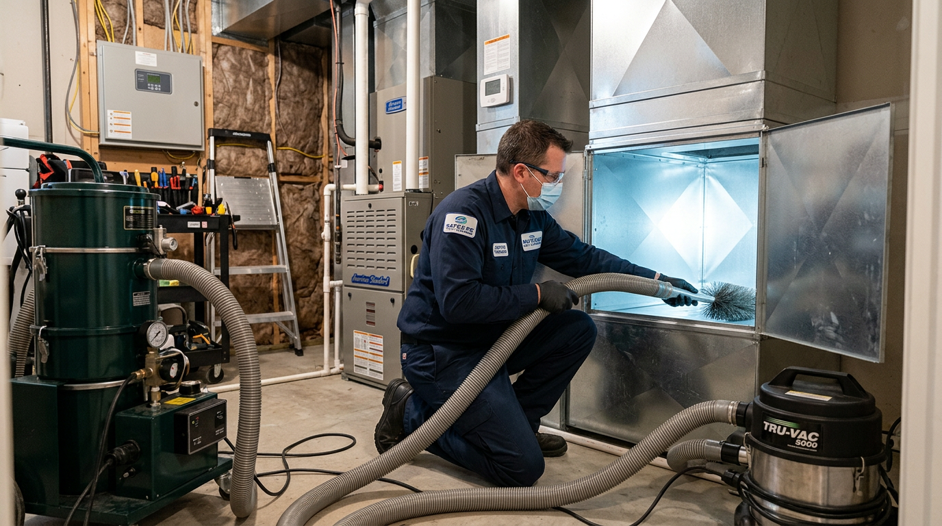 HVAC duct sanitation service